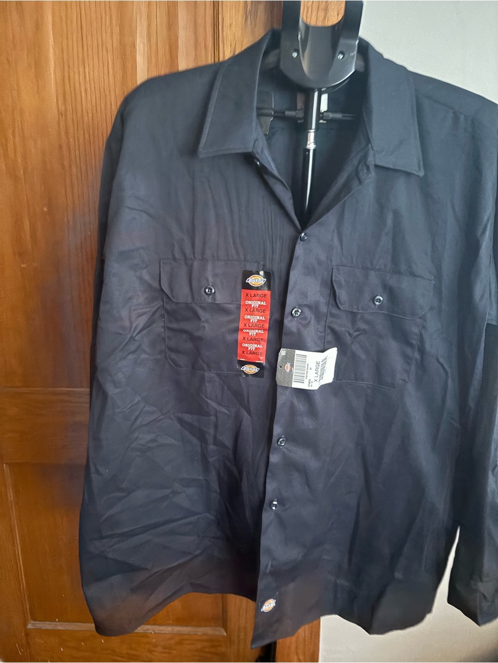 Dickies Black Lightweight Work Shirt Jacket